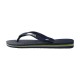 Tong Havaianas H Brazil Logo pour Homme Bleu Navy