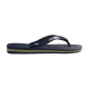 Tong Havaianas H Brazil Logo pour Homme Bleu Navy