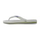 Tong Havaianas H Brazil Logo pour Homme Blanc