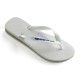 Tong Havaianas H Brazil Logo pour Homme Blanc