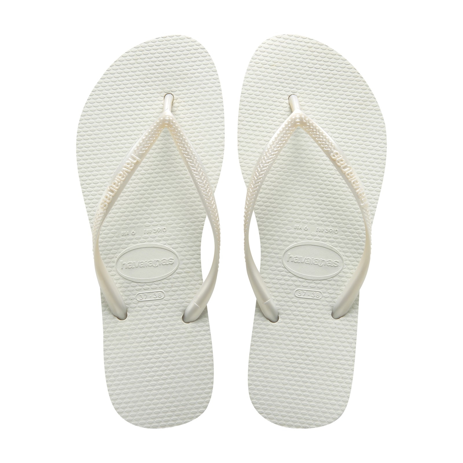 Tong Havaianas H Slim pour Femme Blanc