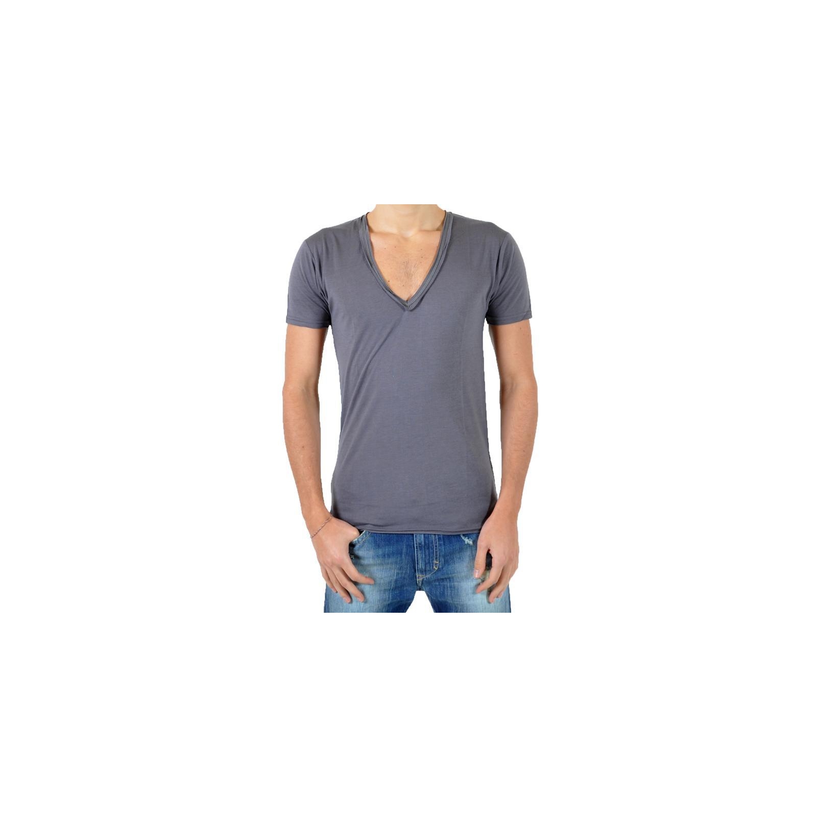 T-Shirt Eleven Paris L2 Basic Big V SS Gris Rock