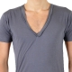 T-Shirt Eleven Paris L2 Basic Big V SS Gris Rock