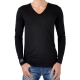 T-Shirt Eleven Paris L2 Basic V Button LS Noir