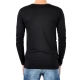 T-Shirt Eleven Paris L2 Basic V Button LS Noir