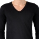 T-Shirt Eleven Paris L2 Basic V Button LS Noir