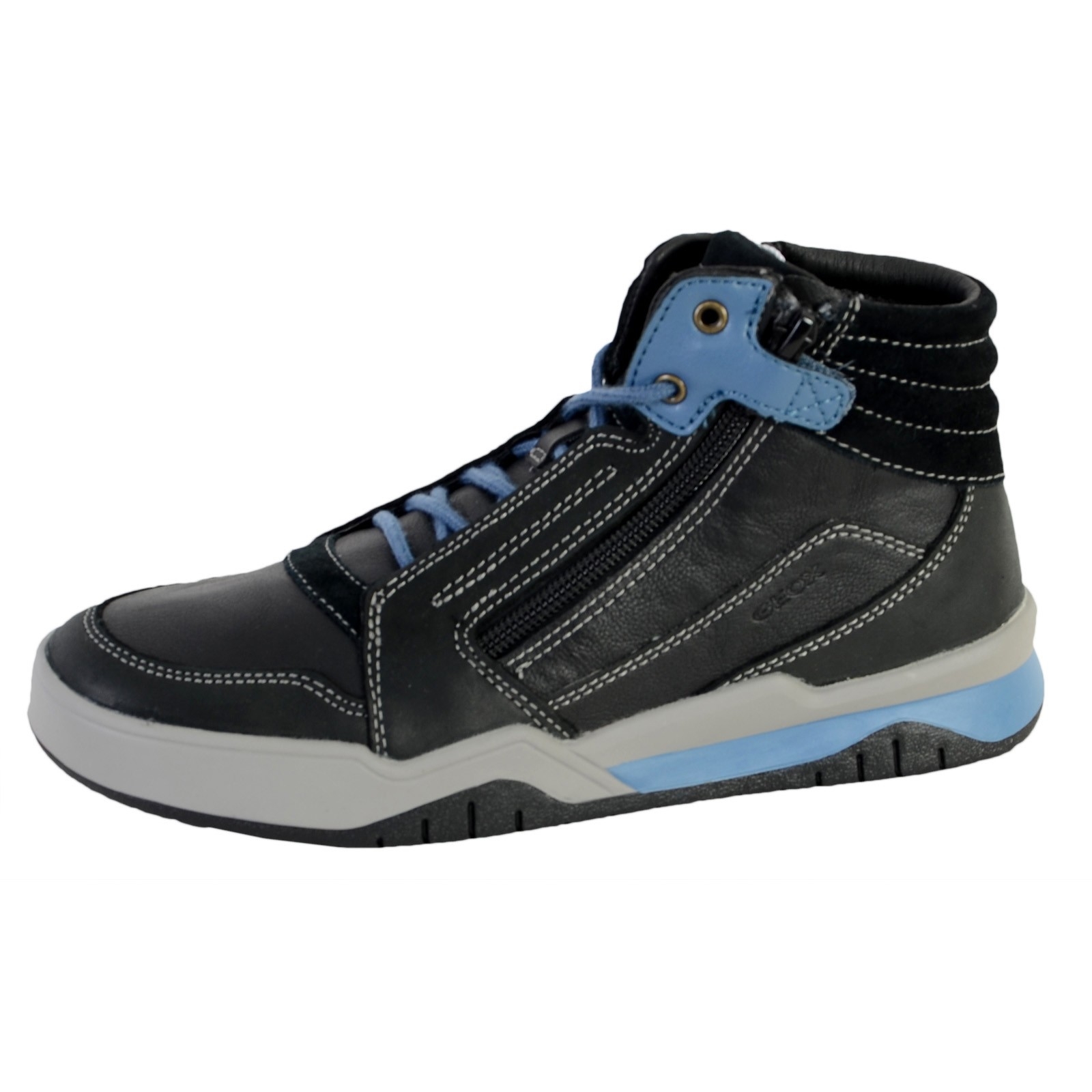 Basket Montante Geox Enfant/Garçons J Perth B..D - SYNT+WAX.LEA