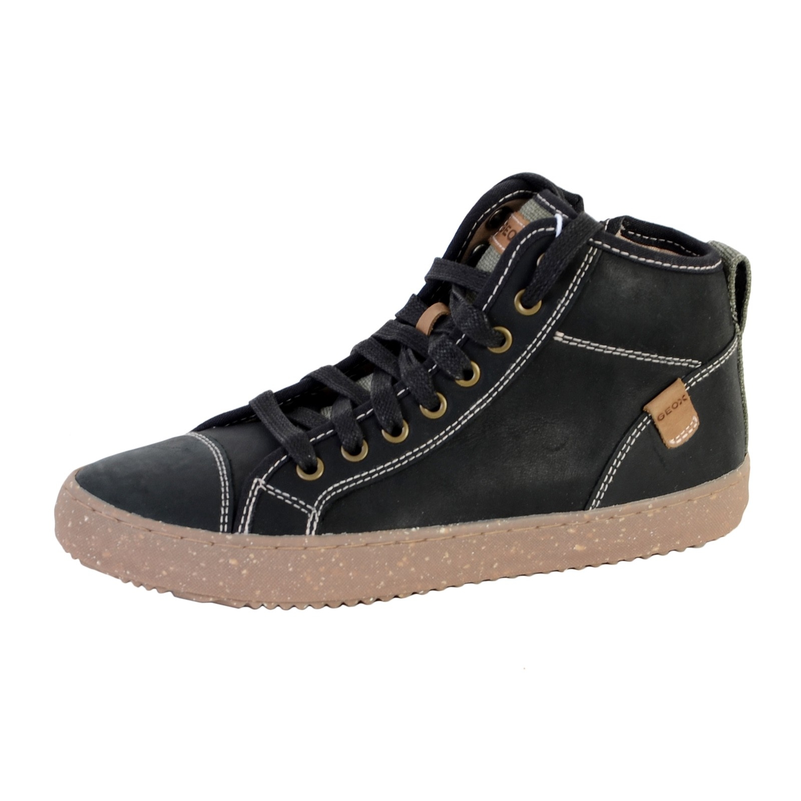 Basket Montante Geox Enfant/Garçons J Alonisso B.G - WAX.LEA+CANV
