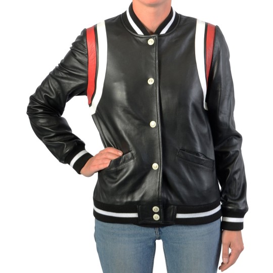 Veste En Cuir Redskins Pour Homme - Taille L, Style Bomber, Couleur Noir, Occasion Très Bon état