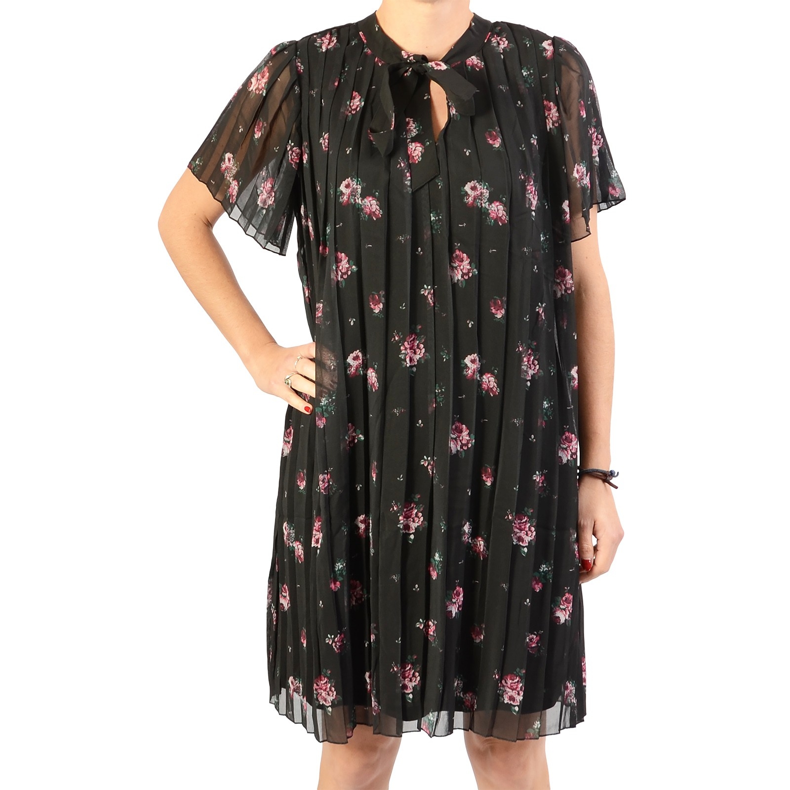 Mini Robe NA-KD Floral Pleated 
