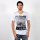 T-Shirt Eleven Paris Wild Boy V Neck Blanc