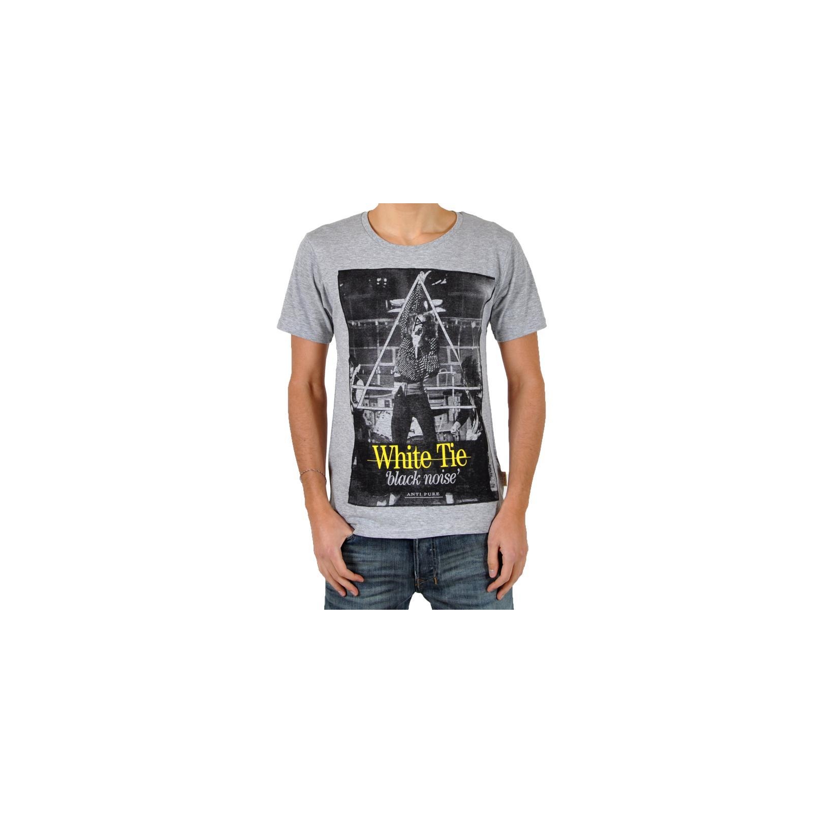 T-Shirt Eleven Paris White Tie Gris Chiné