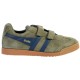 Basket Cuir Gola Enfant Harrier Velcro