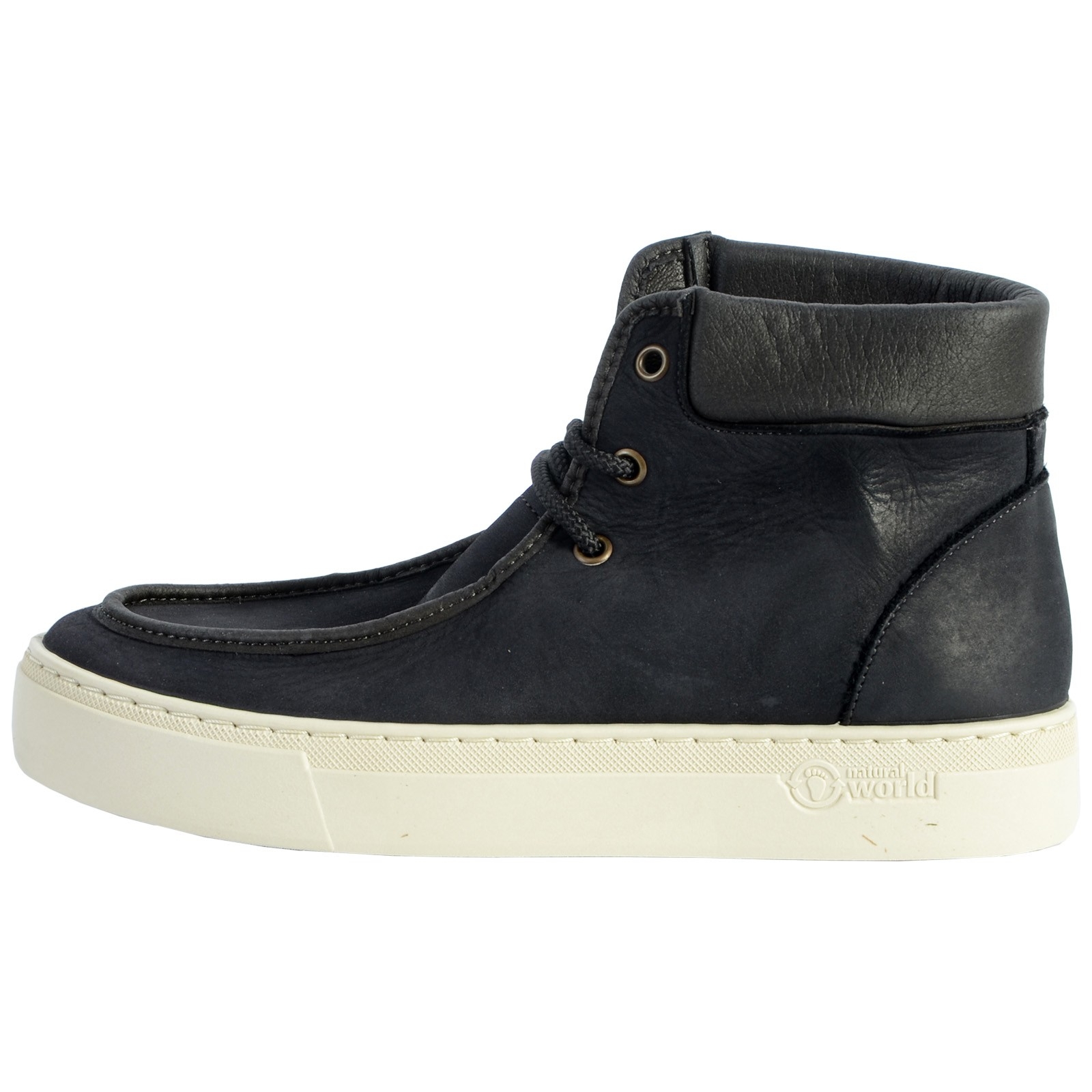 Basket Montante Cuir Natural World Wallabi Cuello On Nappa