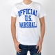 T-Shirt Us Marshall Official Blanc / Bleu Bic
