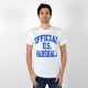 T-Shirt Us Marshall Official Blanc / Bleu Bic