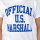 T-Shirt Us Marshall Official Blanc / Bleu Bic