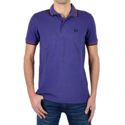 Polo Fred Perry Twin Tipped M3600 685 Violet / Noir