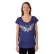 T-Shirt It Hippie 332 Tête de Mort Ailles Bleu Marine