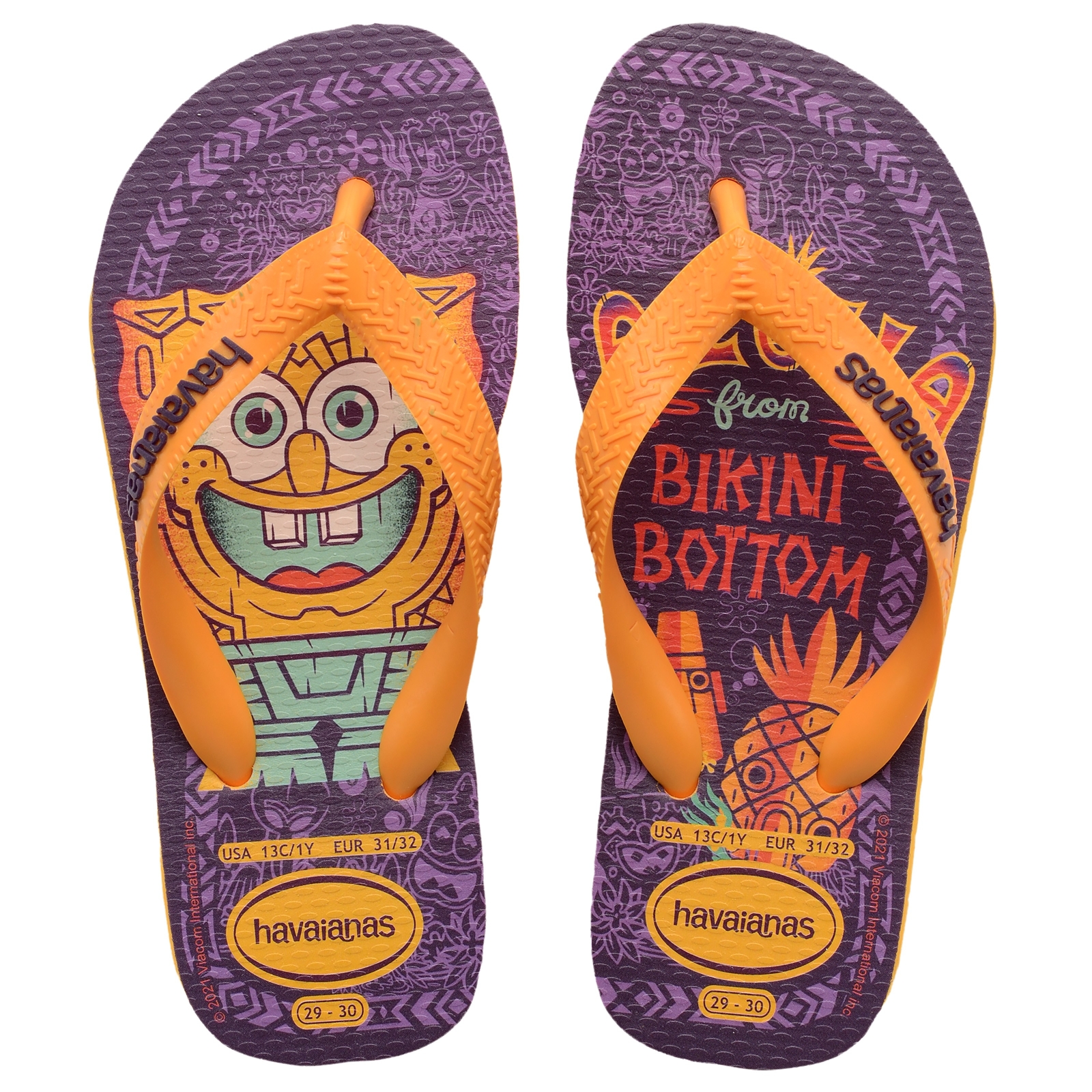 Tong Enfant à enfiler Havaianas KT Spongeb