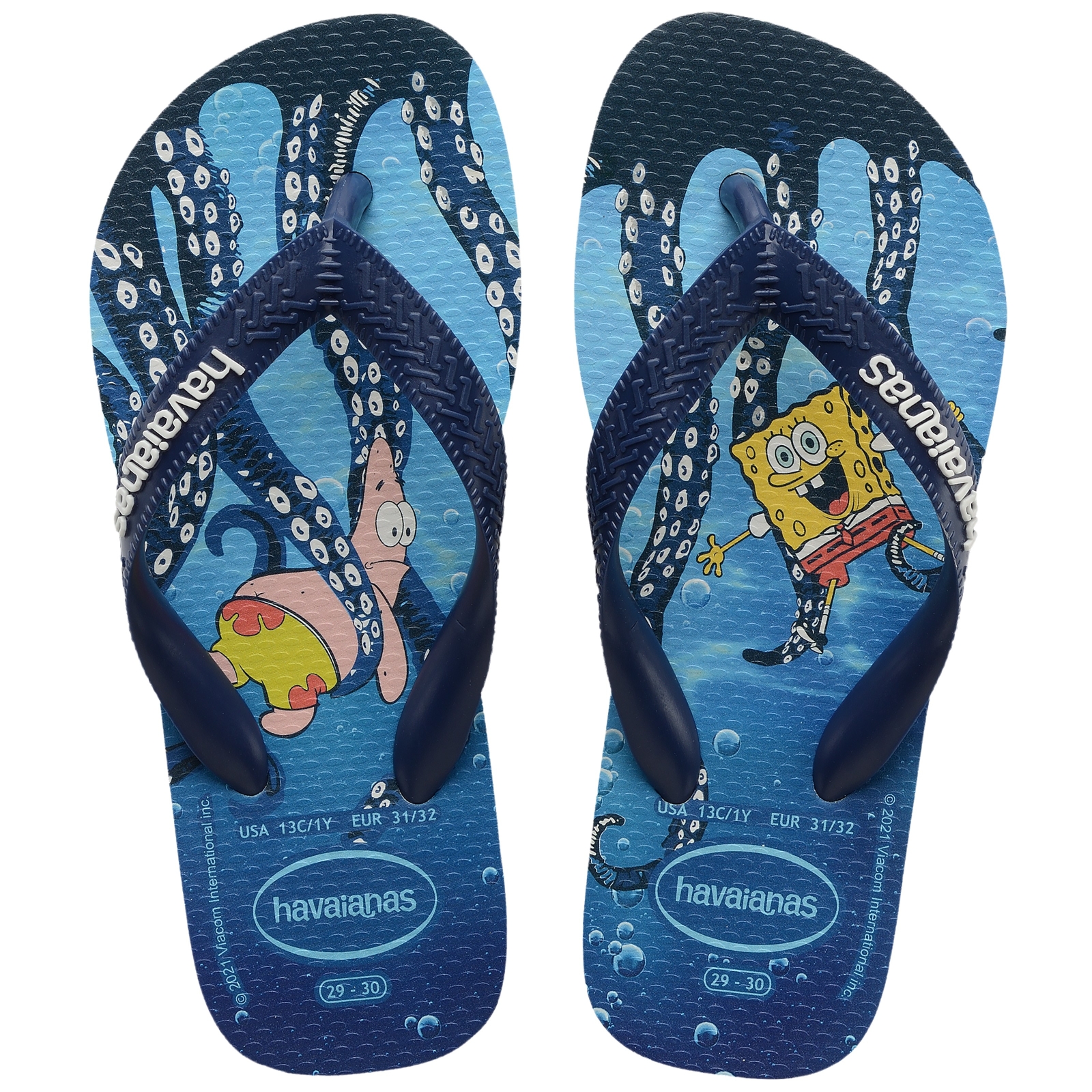 Tong Enfant  à enfiler Havaianas KT Spongeb