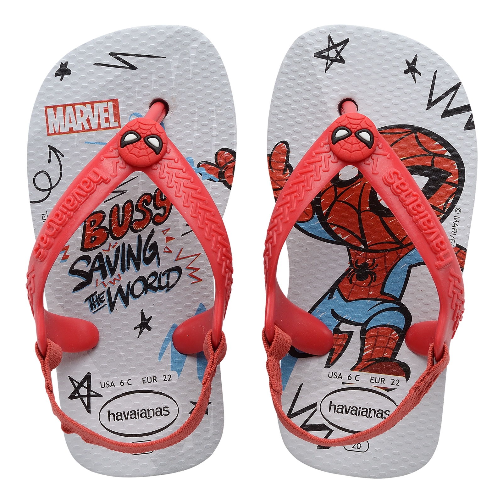 Tong Enfant à élastique Havaianas Baby Marvel 