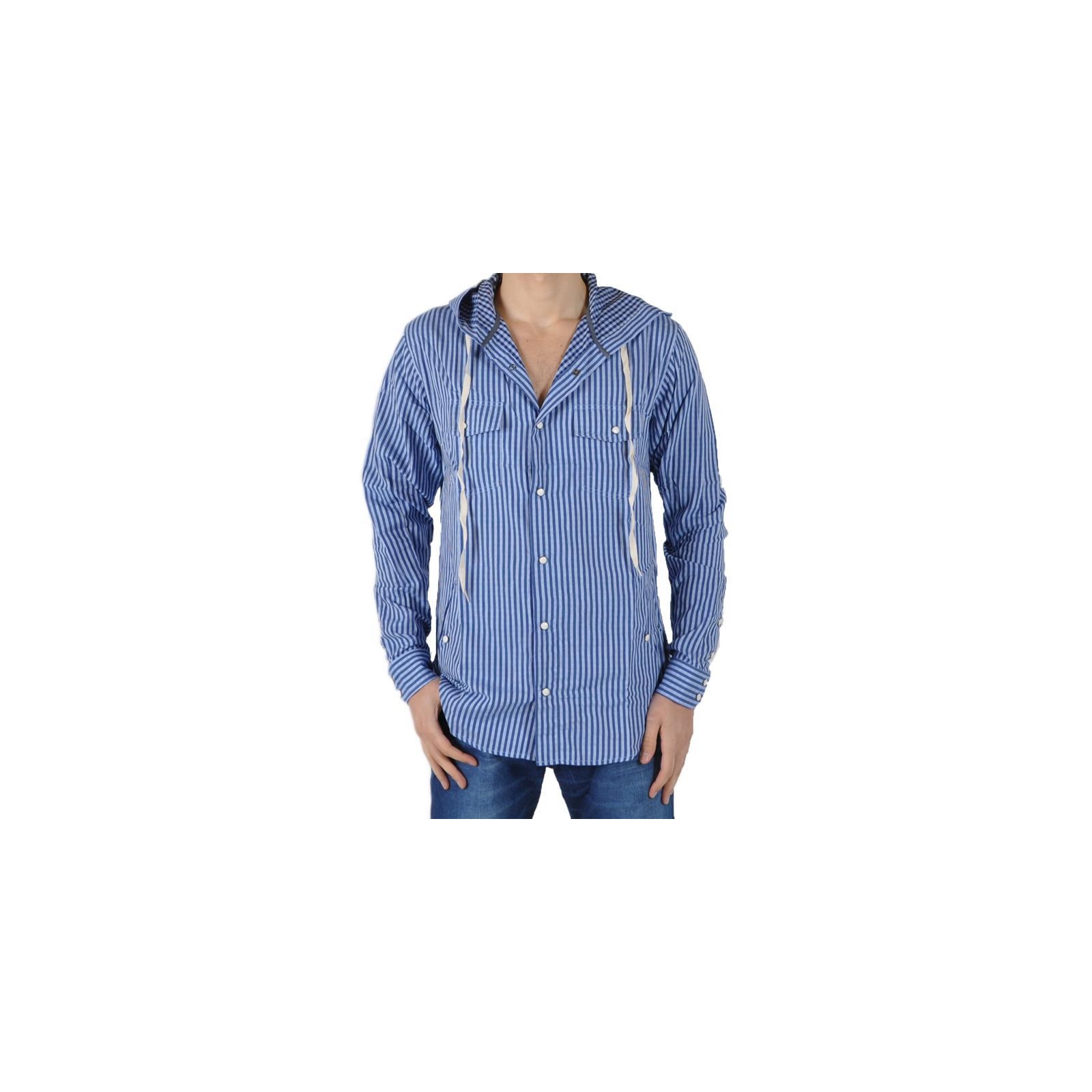 Chemise Capuche Eleven Paris Riggy Bis Bleu Water