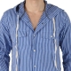Chemise Capuche Eleven Paris Riggy Bis Bleu Water