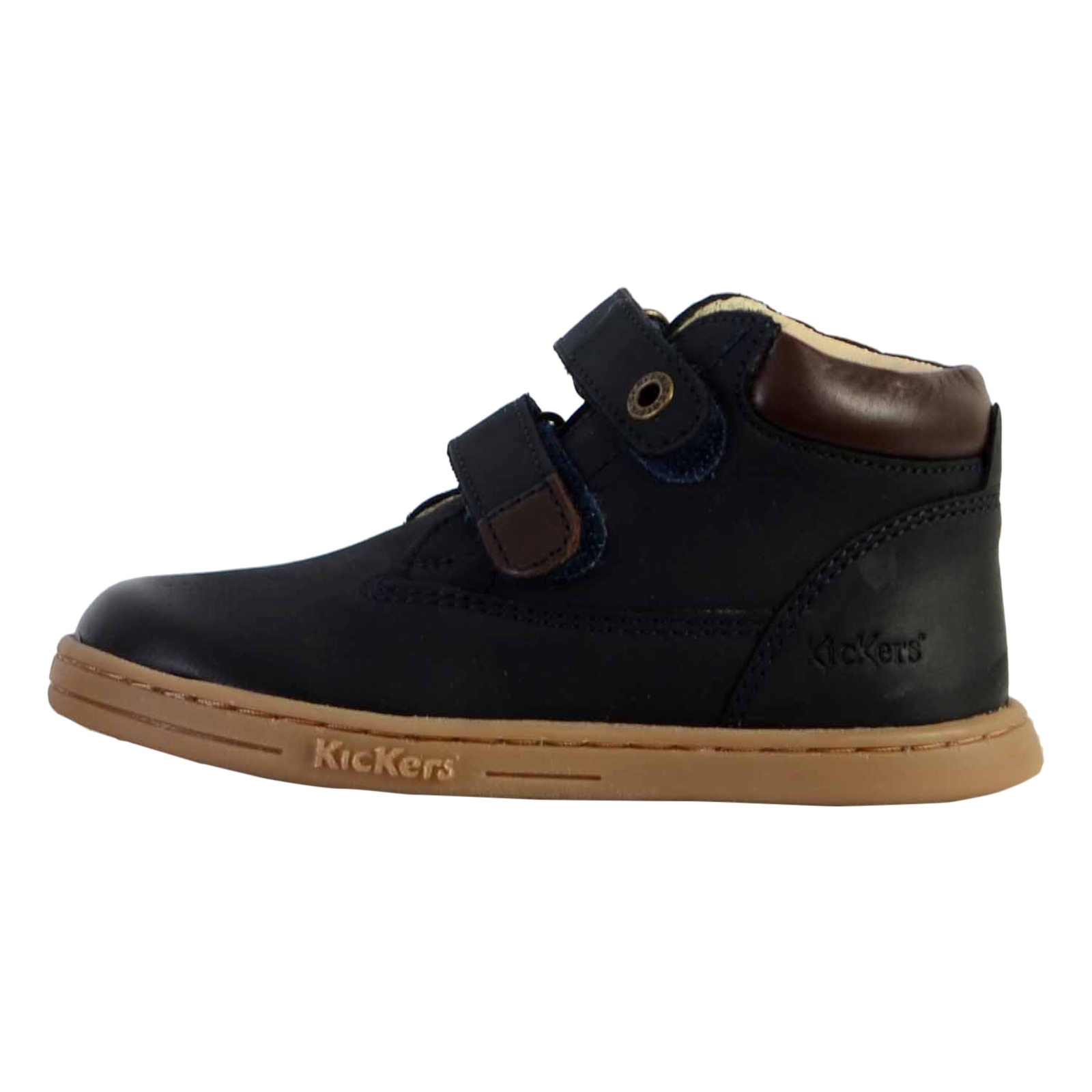 Basket Scrach Cuir Enfant Kickers Tackeasy