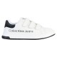 Basket Cuir Calvin Klein Jeans Juniors Low Cut Velcro