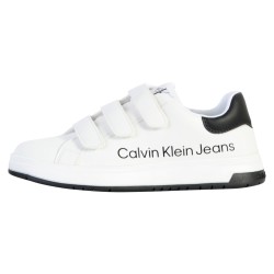 Basket Cuir Calvin Klein Jeans Juniors Low Cut Velcro