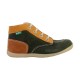 Basket Cuir Enfant Kickers Bonzip