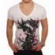 T-Shirt Mickael Vendetta Print Muse Blanc
