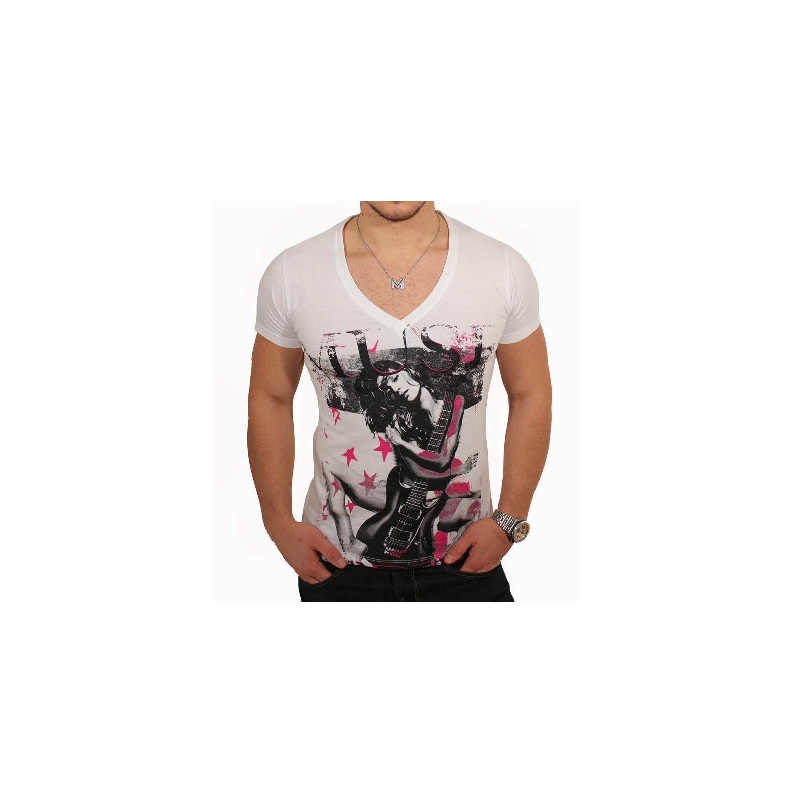 T-Shirt Mickael Vendetta Print Muse Blanc
