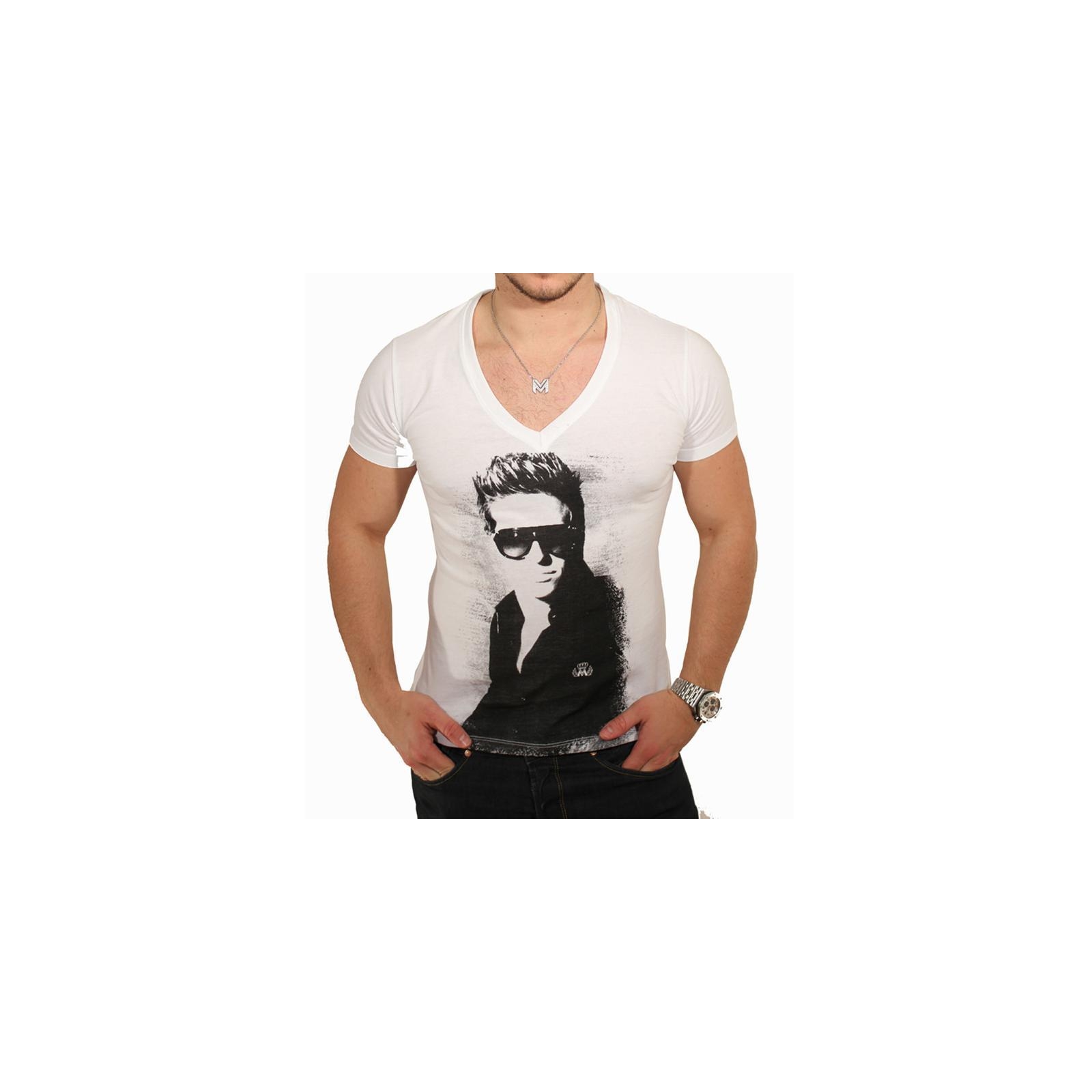 T-Shirt Mickael Vendetta Print MV Blanc