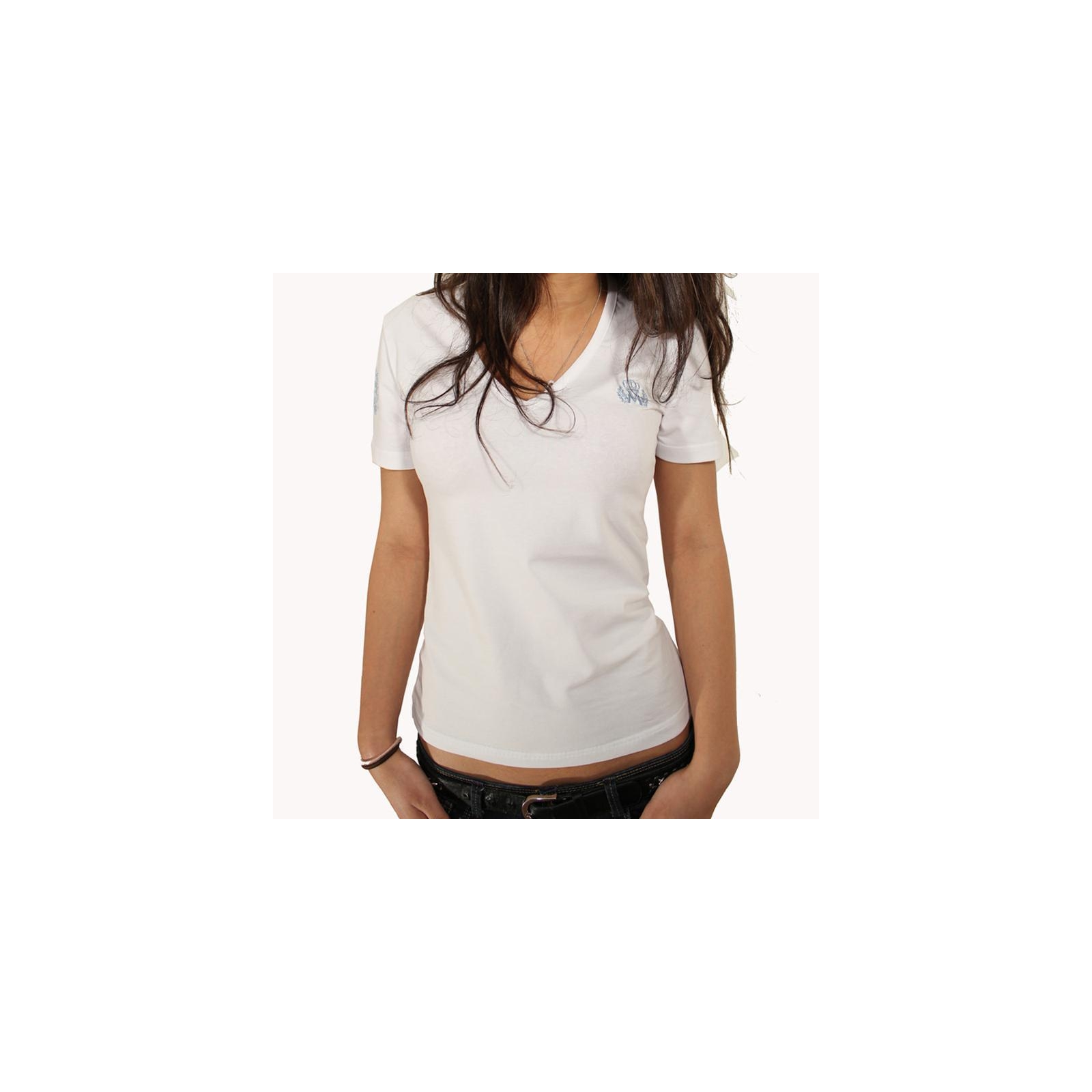T-Shirt Mickael Vendetta Uni Blanc / Turquoise