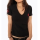 T-Shirt Mickael Vendetta Uni Noir / Rouge