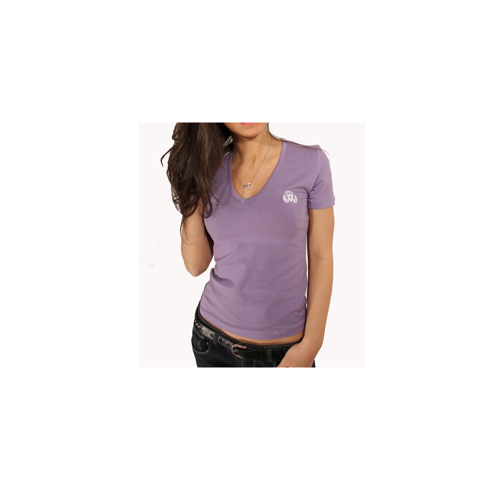T-Shirt Mickael Vendetta Uni Violet / Blanc