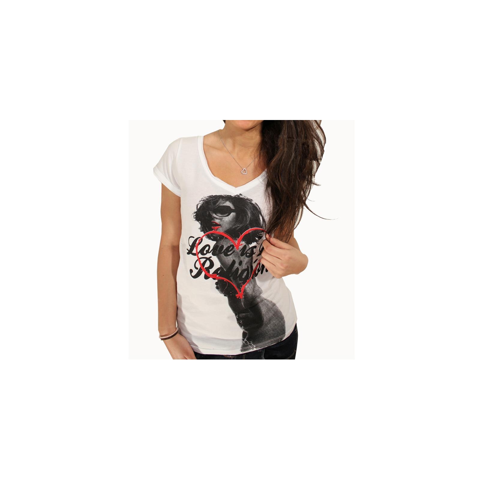 T-Shirt Mickael Vendetta Love is me Blanc