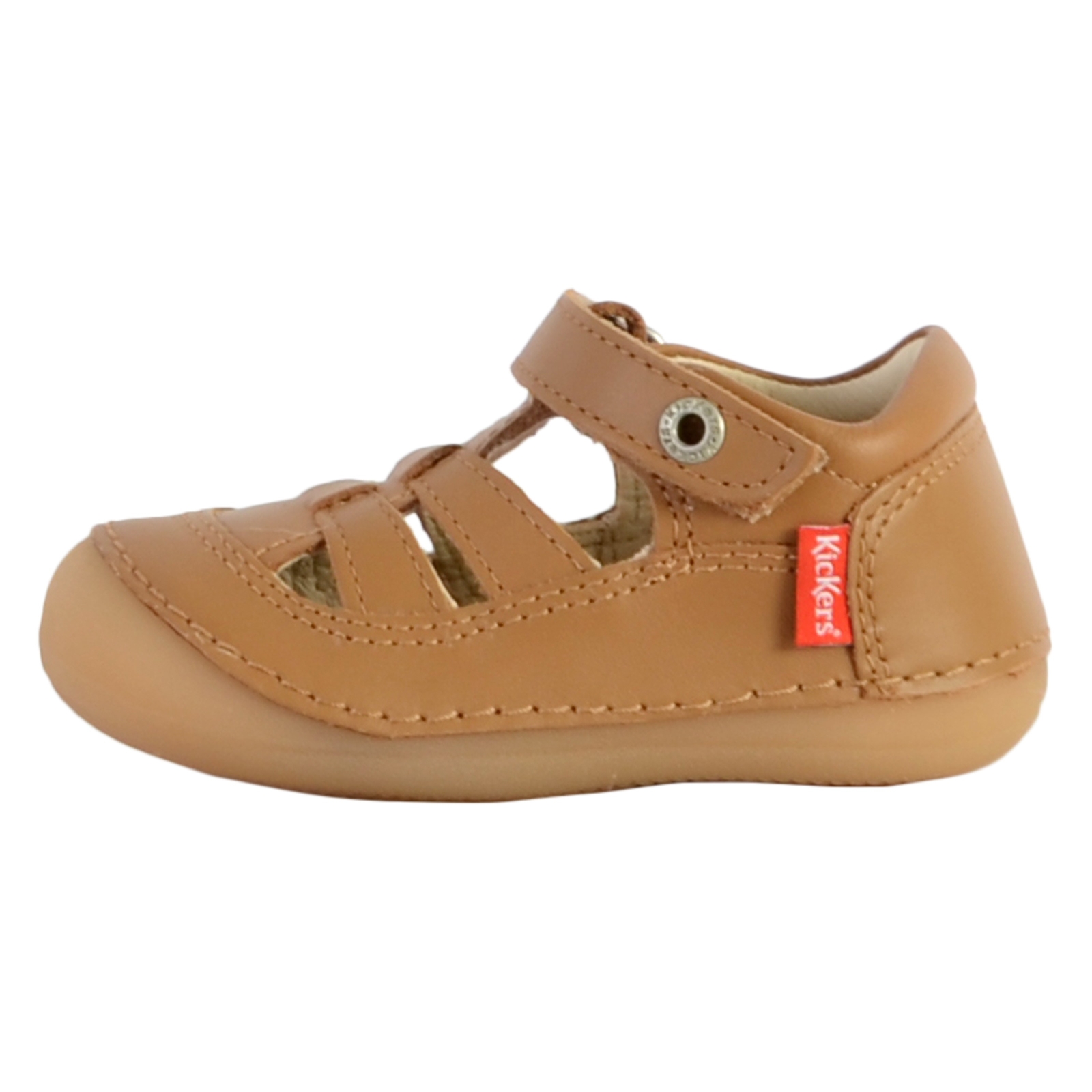 Basket Ouverte Cuir Enfant Kickers Sushy