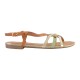 Sandales Plate Femme The Divine Factory TDF2950 Beige