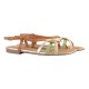 Sandales Plate Femme The Divine Factory TDF2950 Beige
