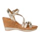 Sandales Compensées Cuir Tamaris Touch-It
