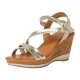 Sandales Compensées Cuir Tamaris Touch-It