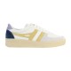 Basket Plate Cuir Gola Grandslam Trident