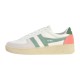 Basket Plate Cuir Gola Grandslam Trident