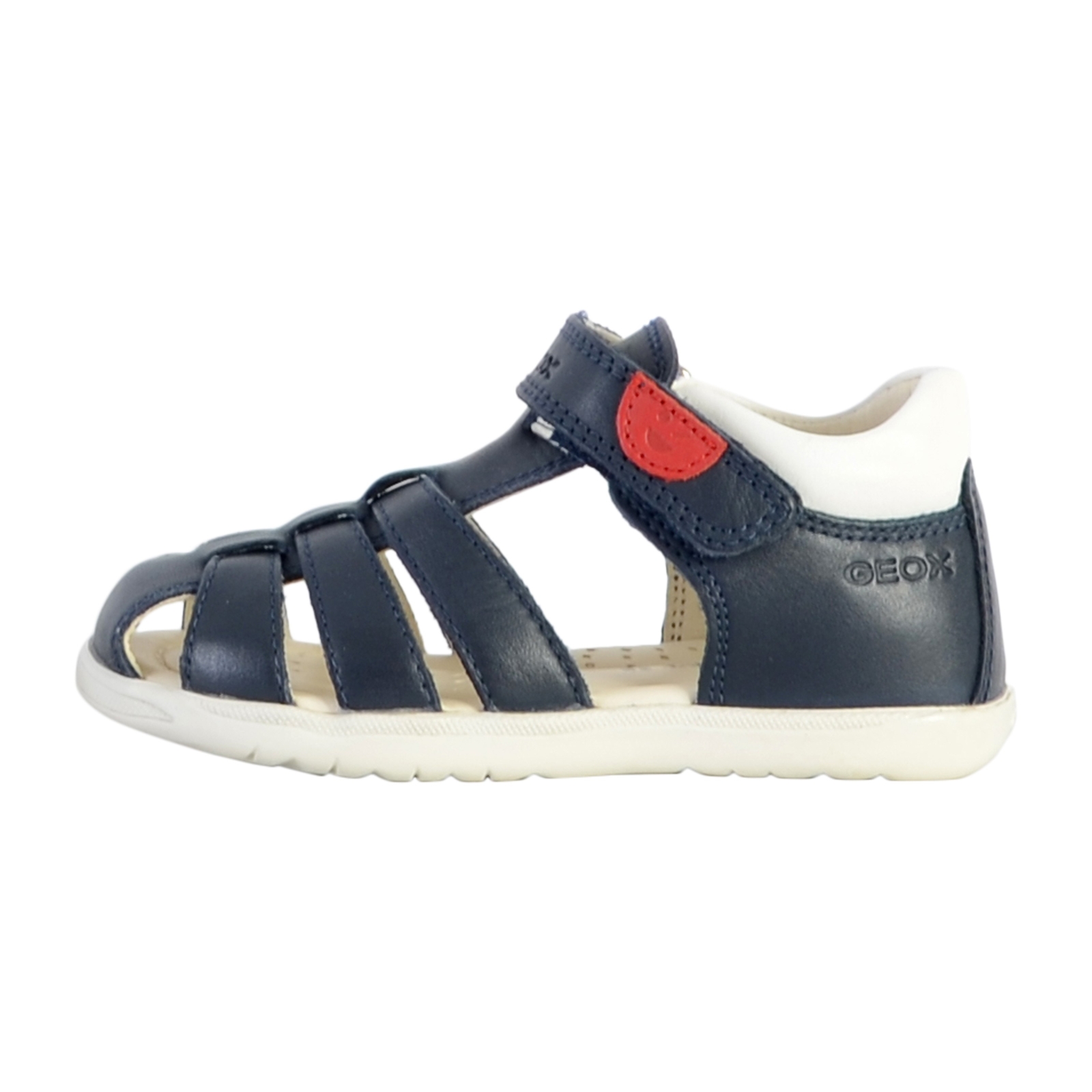 Sandale Plate Cuir Geox Enfant Macchia