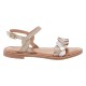 Sandale Cuir Plate Enfant Les Tropeziennes Bonbon