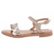Sandale Cuir Plate Enfant Les Tropeziennes Bonbon