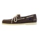 Mocassin Basse Cuir Sebago Portland 10OZ Washed Canvas